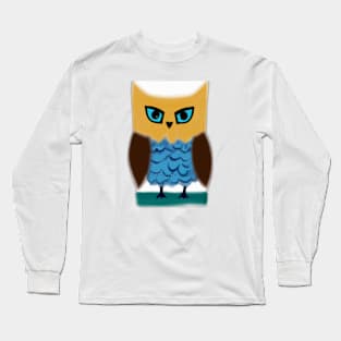 Cute Owl Drawing Long Sleeve T-Shirt